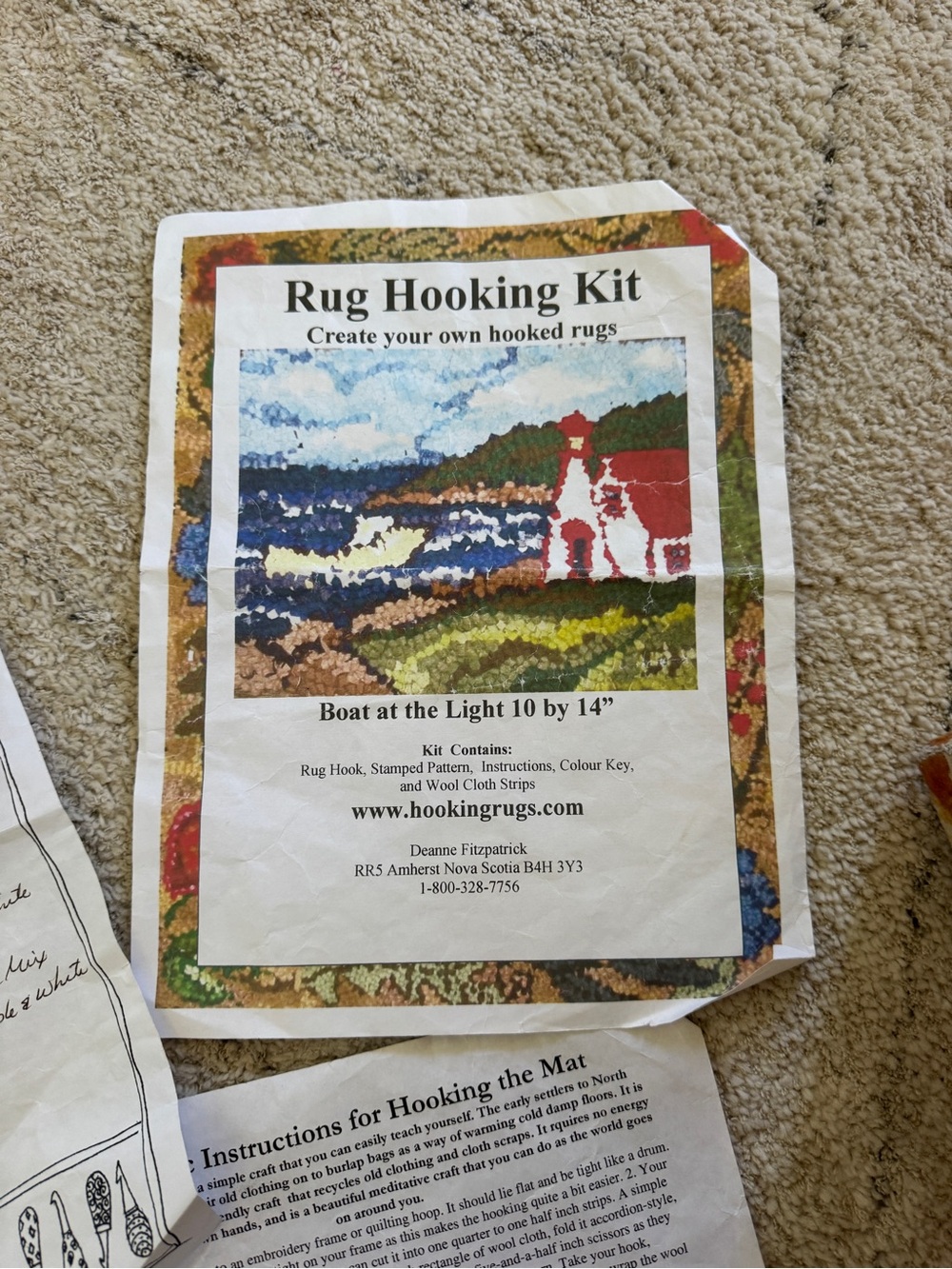 Deanne Fitzpatrick Rug Hooking Complete Kit - Picture 6 of 7